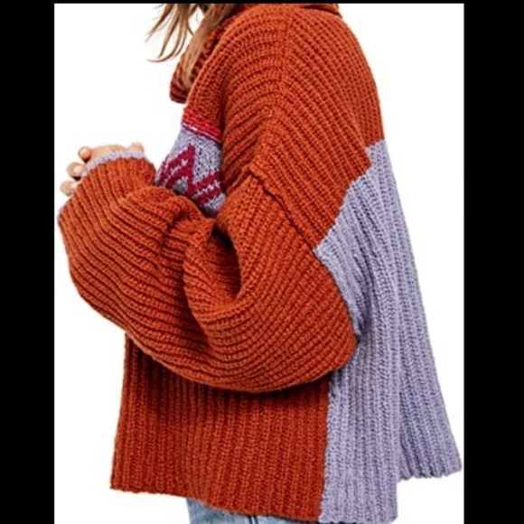 NWT Free People 'Greater than sweater' Chunky Knit Sweater Size XS - Picture 3 of 14